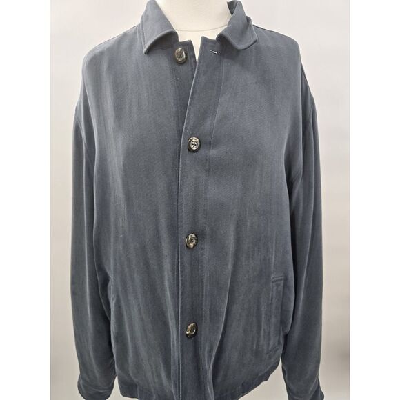 Mens Callaway Golf Collection Jacket XL Navy‎ Spun Twill Lined Button Up Coat - Picture 2 of 11